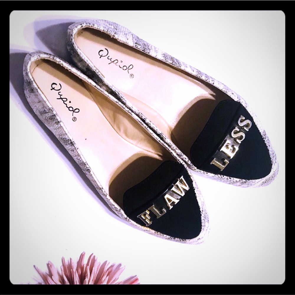 🦩CLEARANCE! NWOT Flaw Less Qupid Lizard Flats
